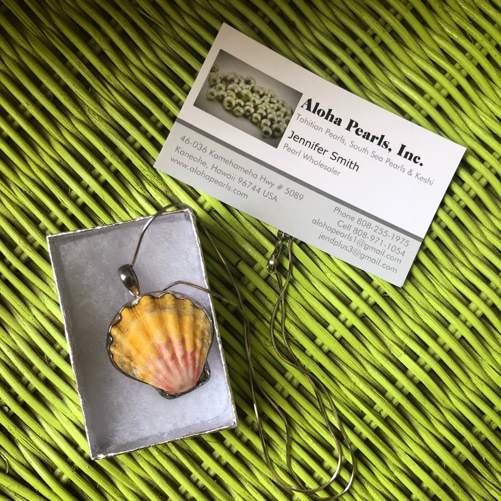 Sterling Silver Sunrise Shell Necklace